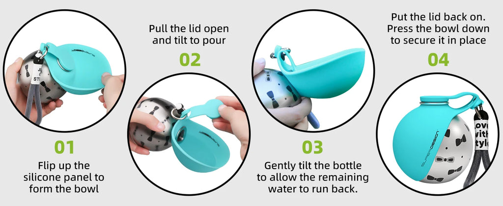2-in-1 Stainless Water Bottle