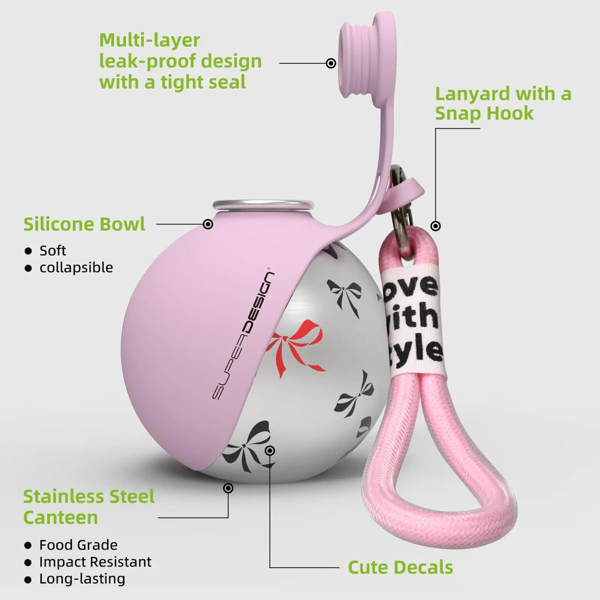 2-in-1 Stainless Water Bottle