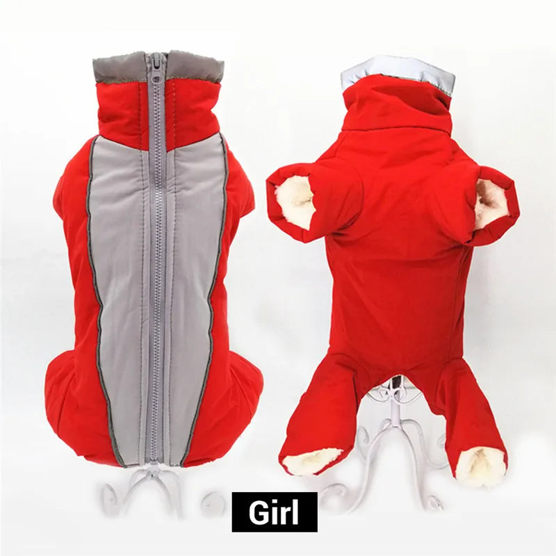 Reflective Waterproof Dog Overalls