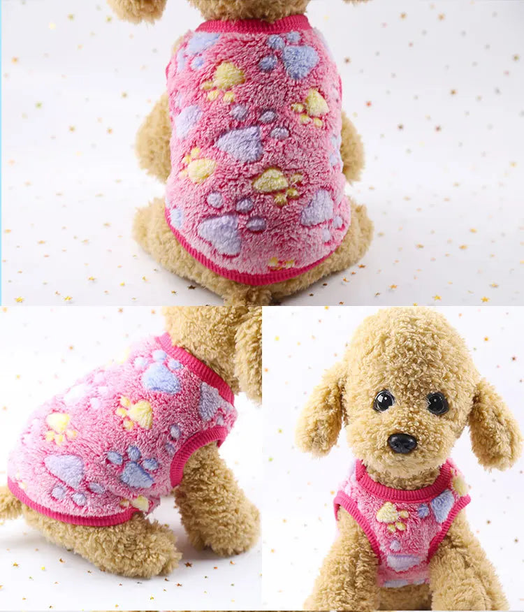 Flannel Puffer Vest for Tiny Pets