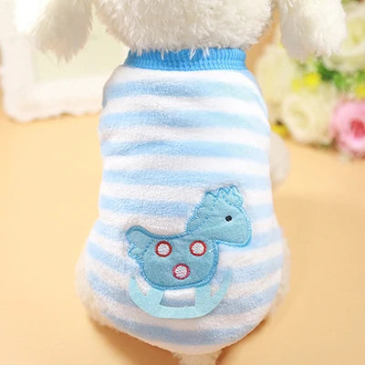 Flannel Puffer Vest for Tiny Pets