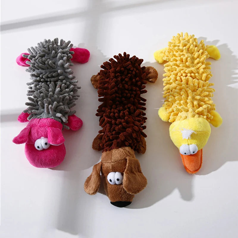 Squeaky Animal Plush for Small Dogs