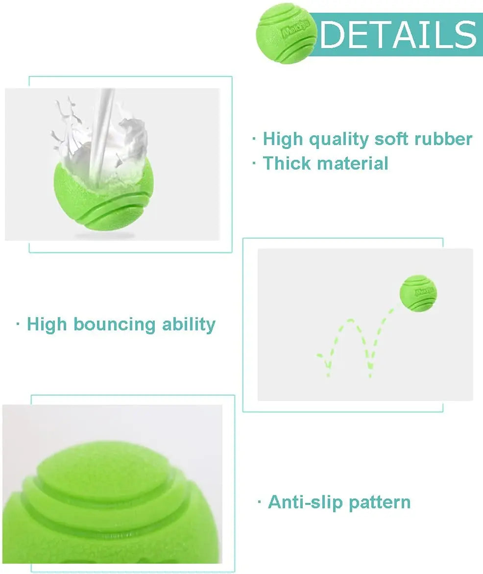 Bouncy Solid Rubber Fetch Ball