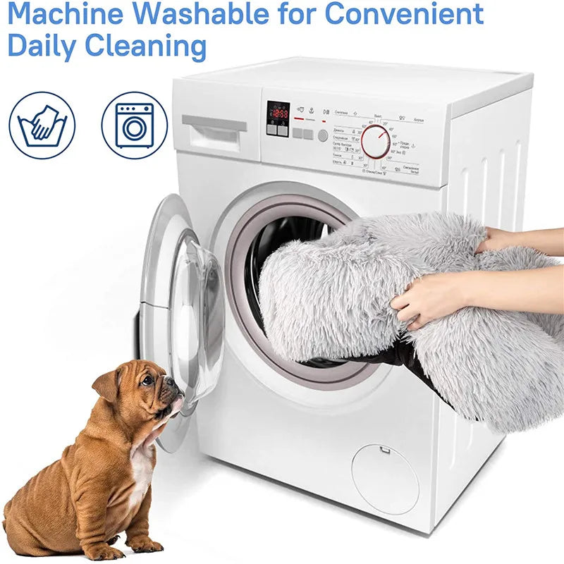 Square Long-Plush Dog Bed