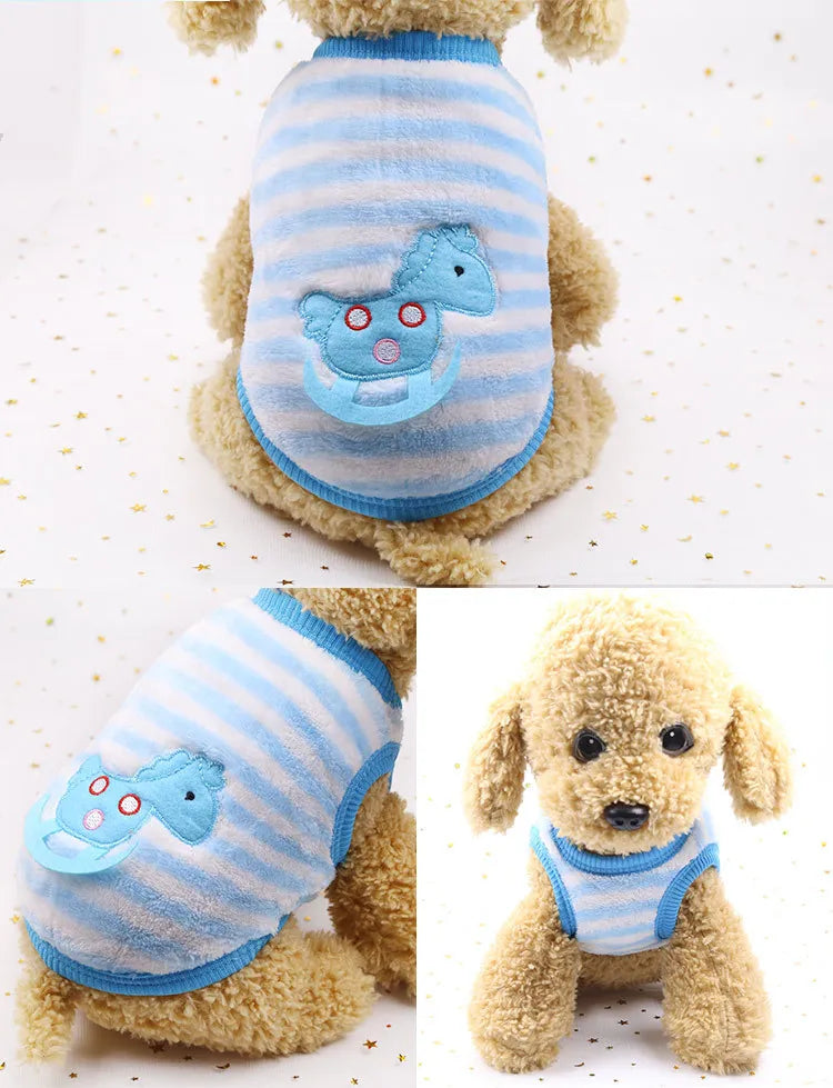 Flannel Puffer Vest for Tiny Pets