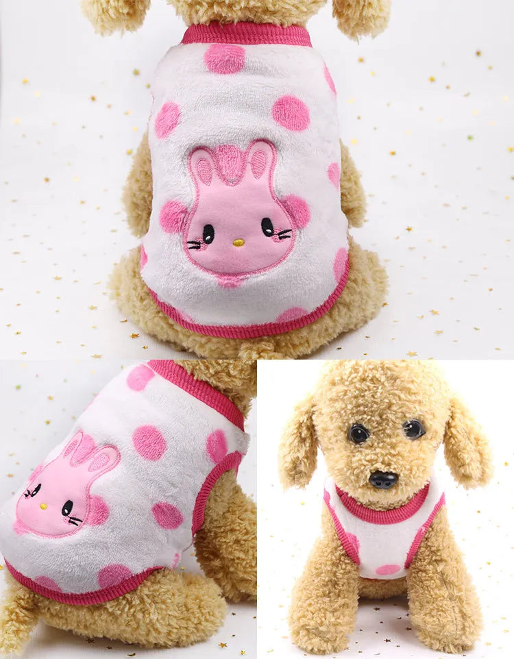 Flannel Puffer Vest for Tiny Pets