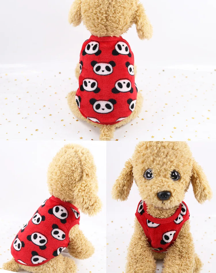 Flannel Puffer Vest for Tiny Pets