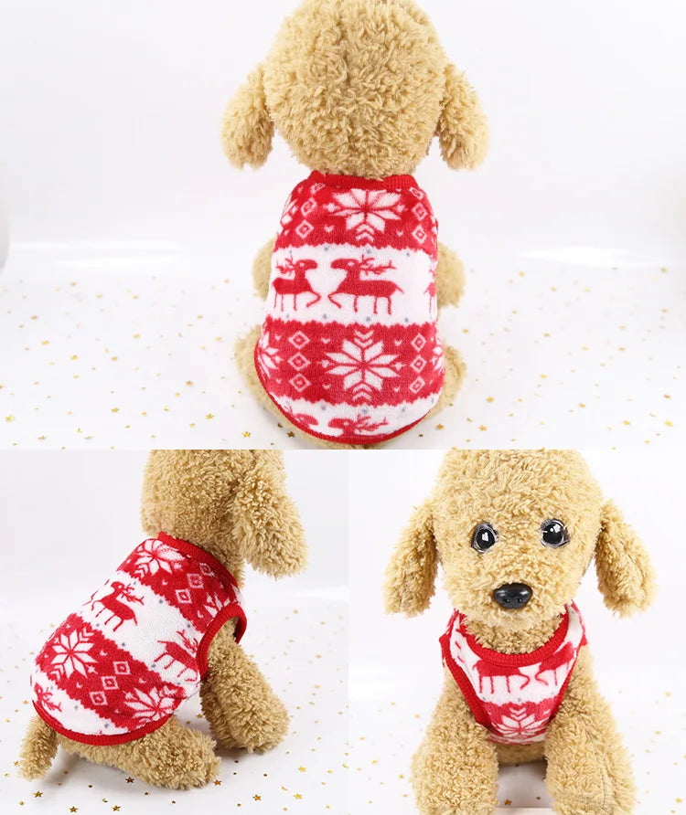 Flannel Puffer Vest for Tiny Pets