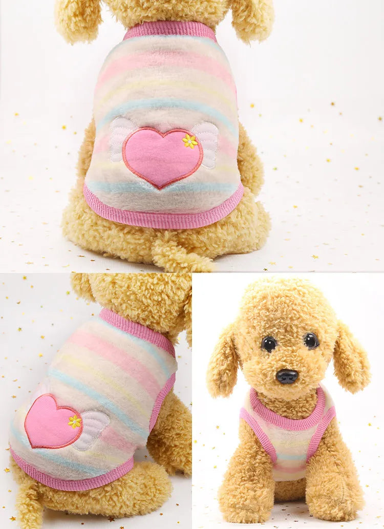 Flannel Puffer Vest for Tiny Pets