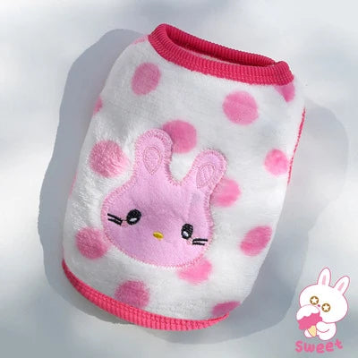 Flannel Puffer Vest for Tiny Pets