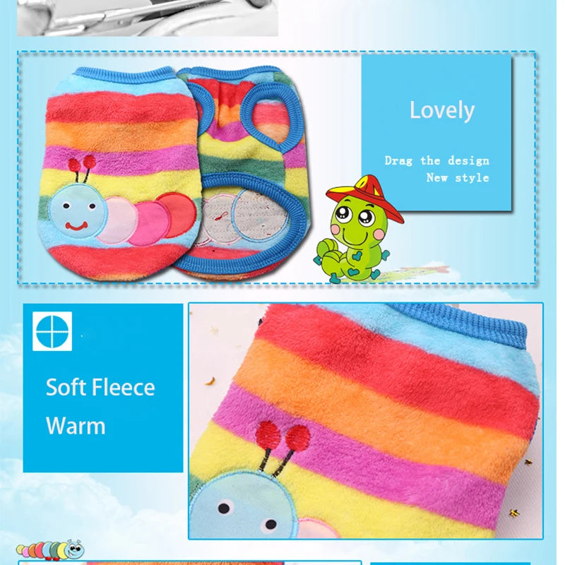 Flannel Puffer Vest for Tiny Pets