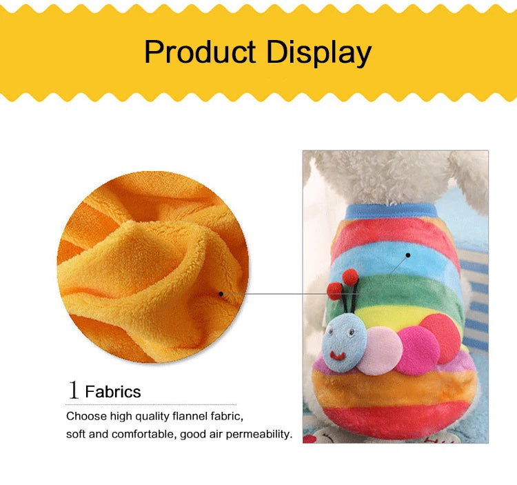 Flannel Puffer Vest for Tiny Pets