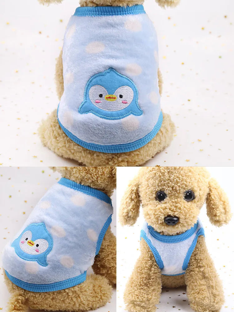 Flannel Puffer Vest for Tiny Pets