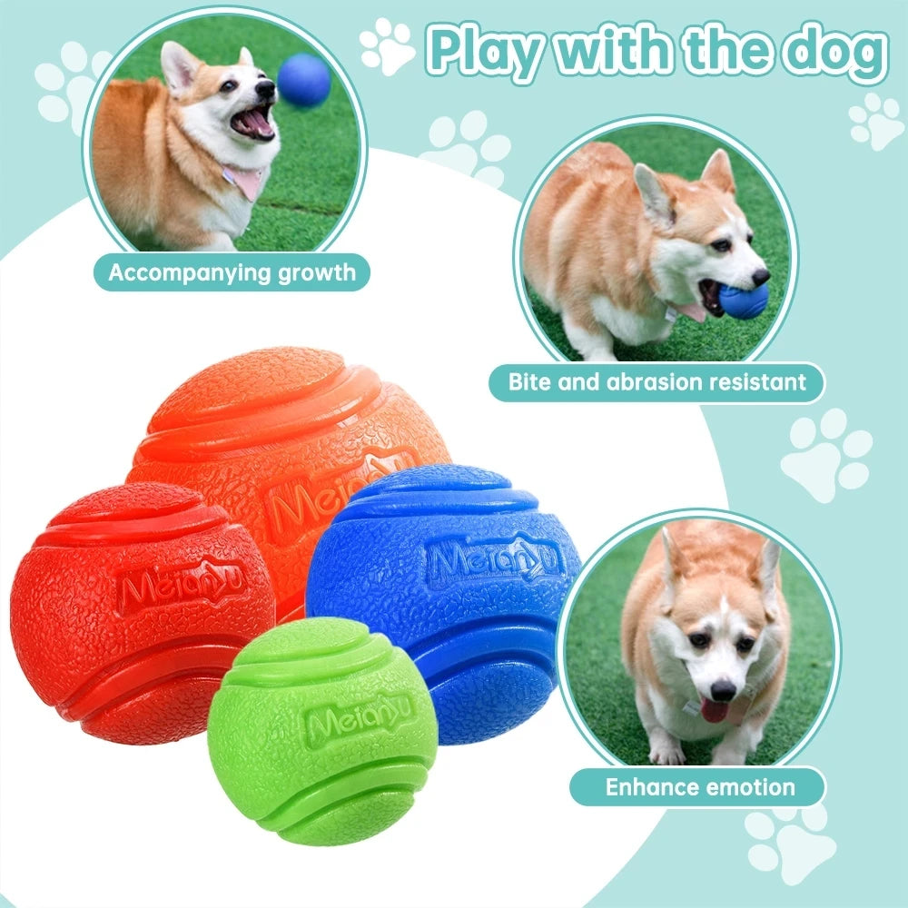 Bouncy Solid Rubber Fetch Ball