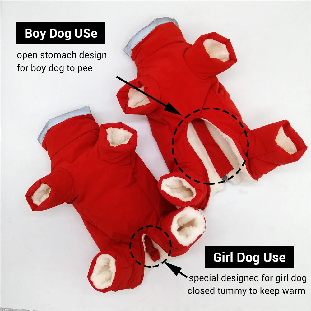Reflective Waterproof Dog Overalls