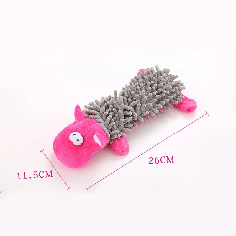 Squeaky Animal Plush for Small Dogs
