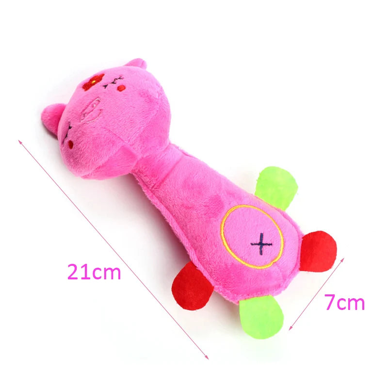 Squeaky Animal Plush for Small Dogs