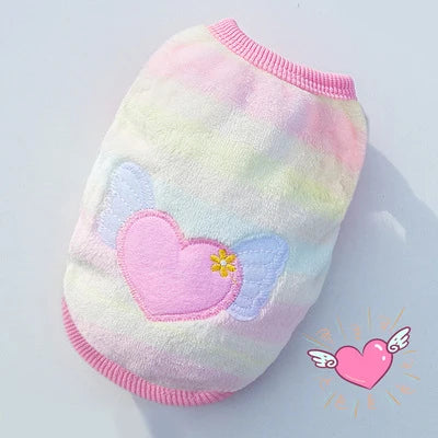 Flannel Puffer Vest for Tiny Pets