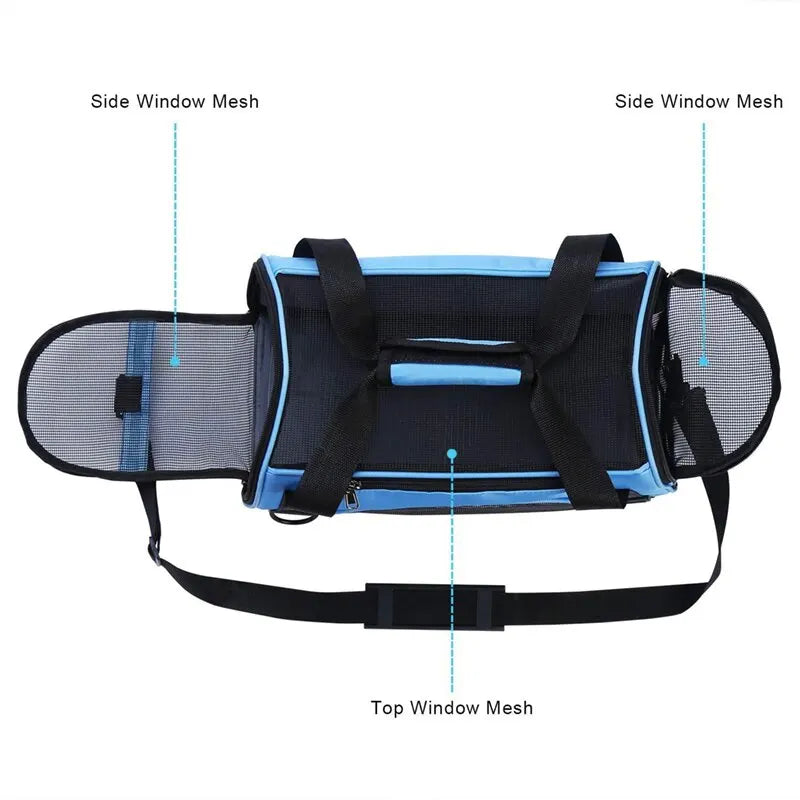 Foldable Mesh Cat Carrier