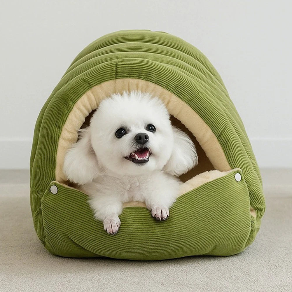 Winter Plush Cat House