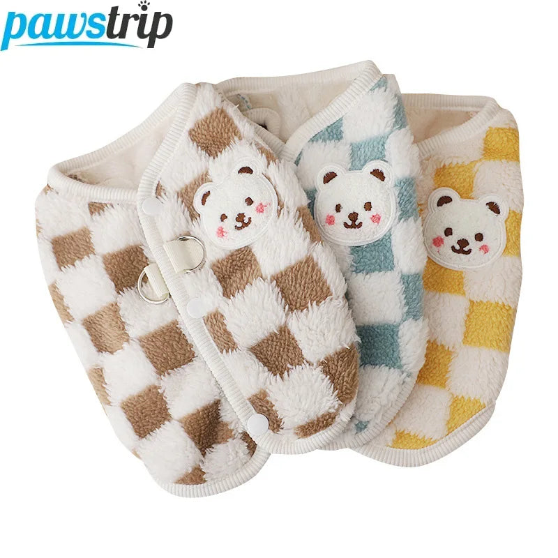 Plaid Plush-Lined Coat
