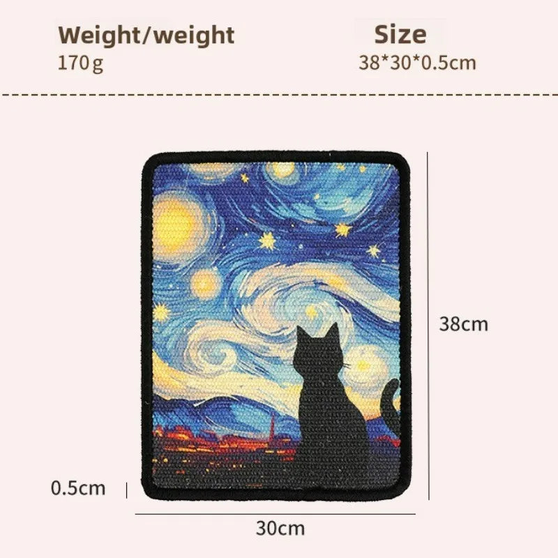 Wall-Mounted Fabric Scratching Post