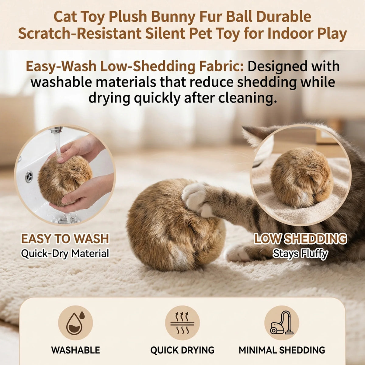 Fluffy Catnip Fur Balls