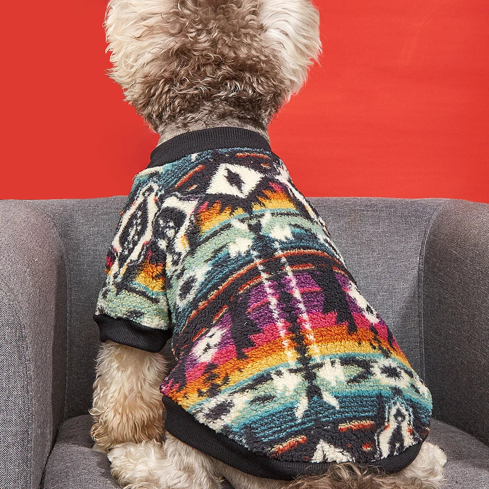Plaid Wool-Blend Dog Jumper