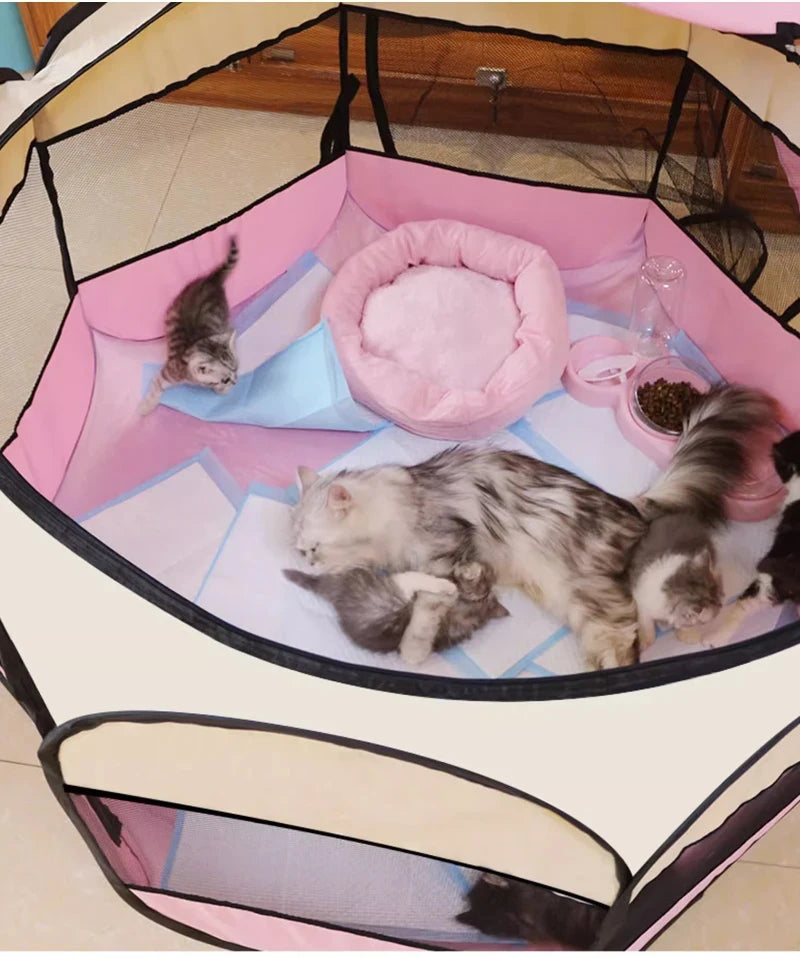 Octagonal Pop-Up Pet Tent