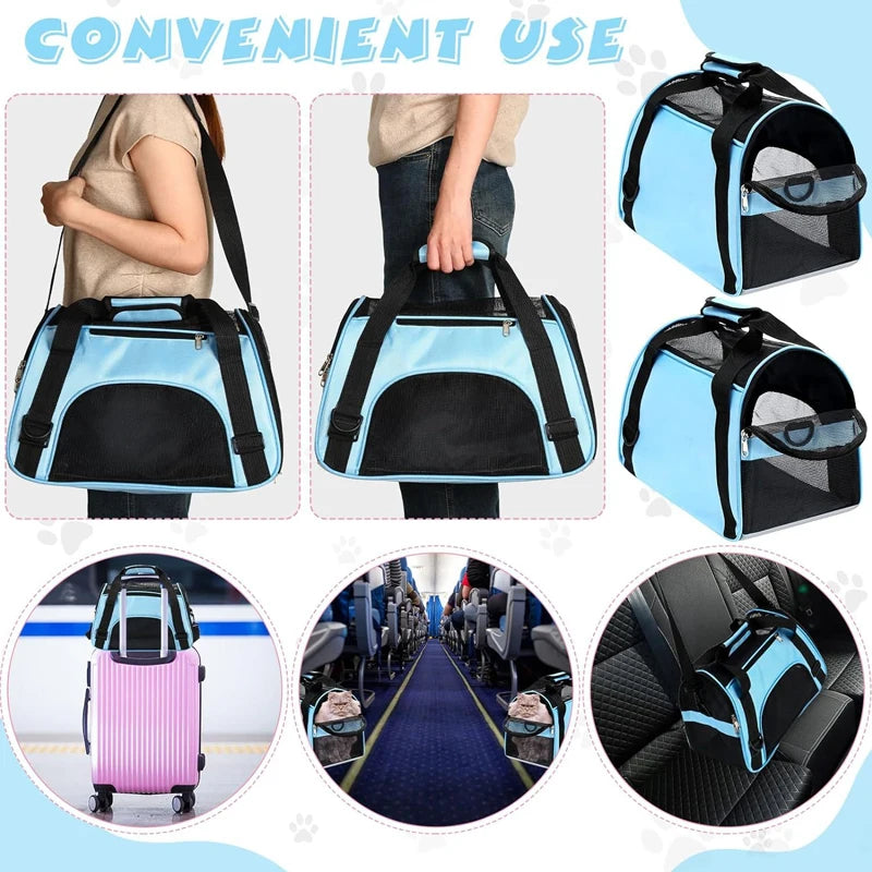 Foldable Mesh Cat Carrier