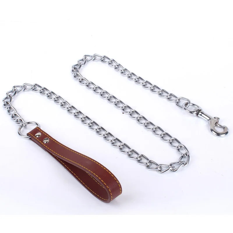 Chain Lead with Padded Handle