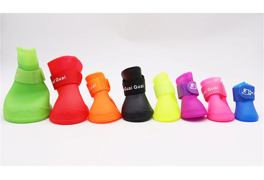 Rubber Rain Boots (Set of 4)