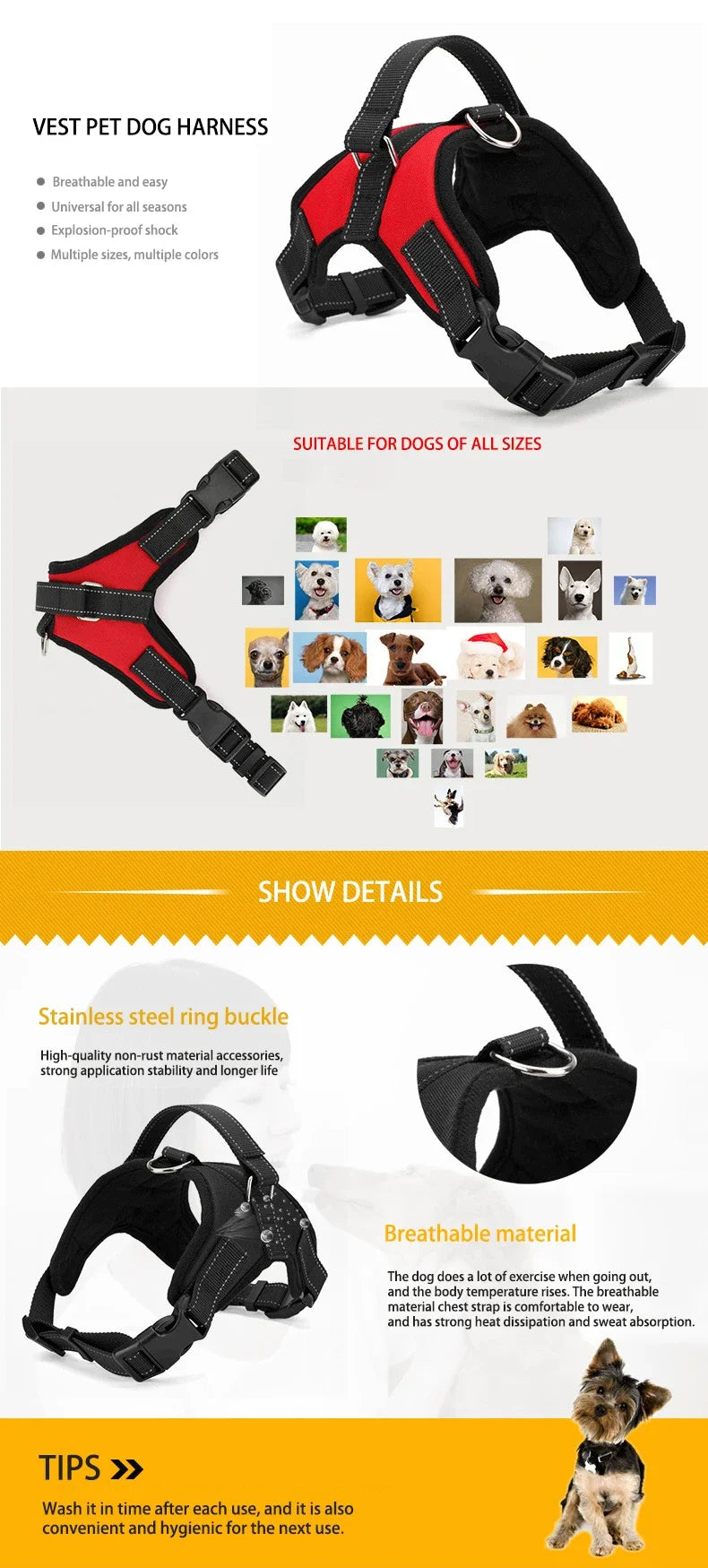 Quick-Release Vest Harness