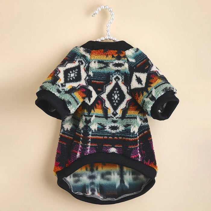 Plaid Wool-Blend Dog Jumper
