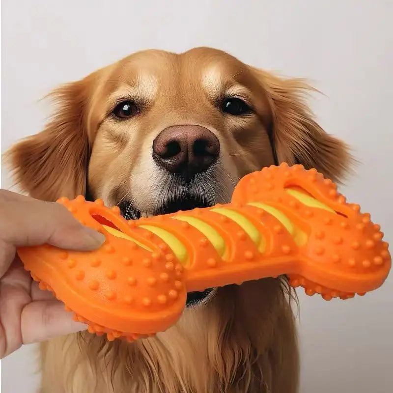 Squeaky Rubber Chew Bone