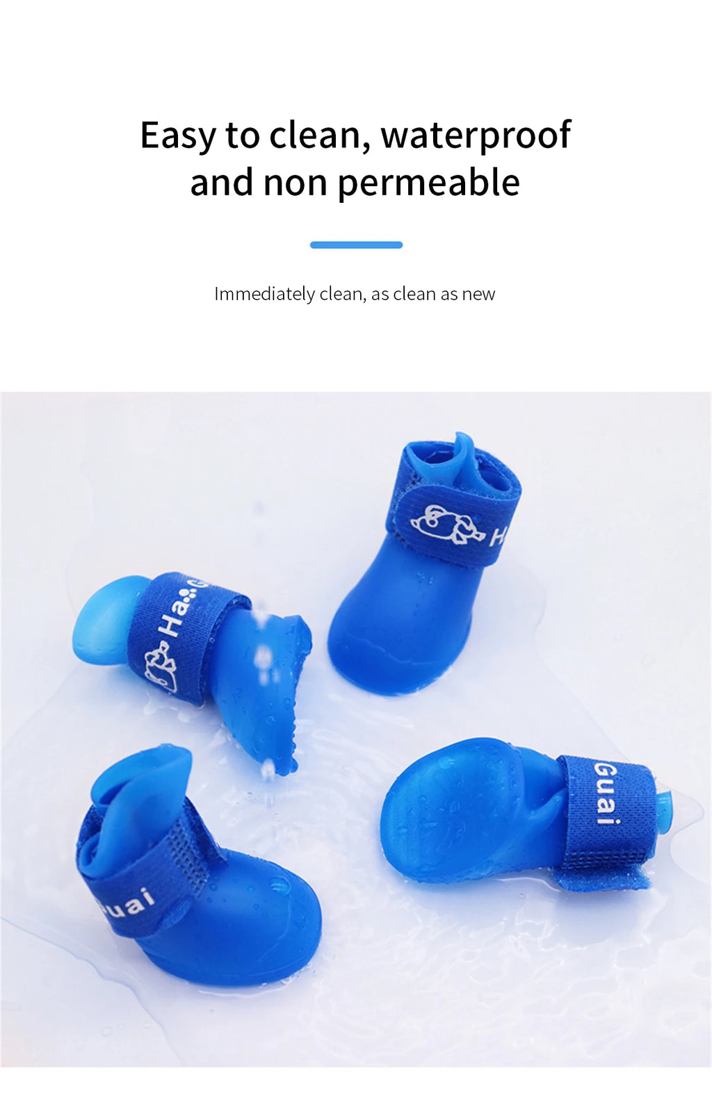 Rubber Rain Boots (Set of 4)