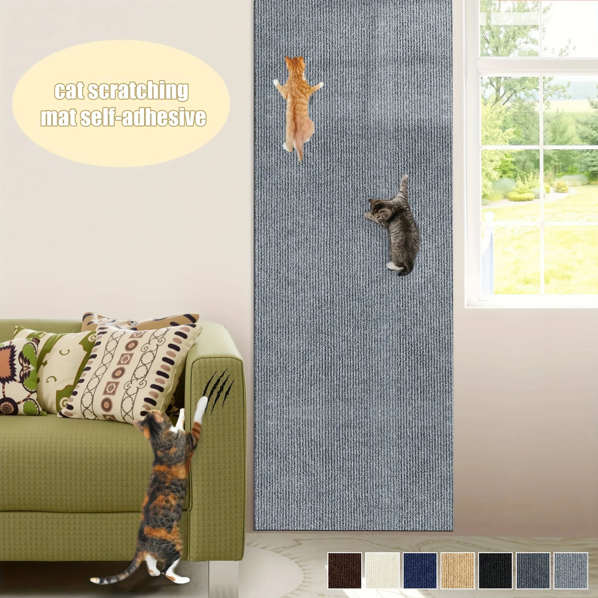 Trimmable Corner & Wall Scratch Mat