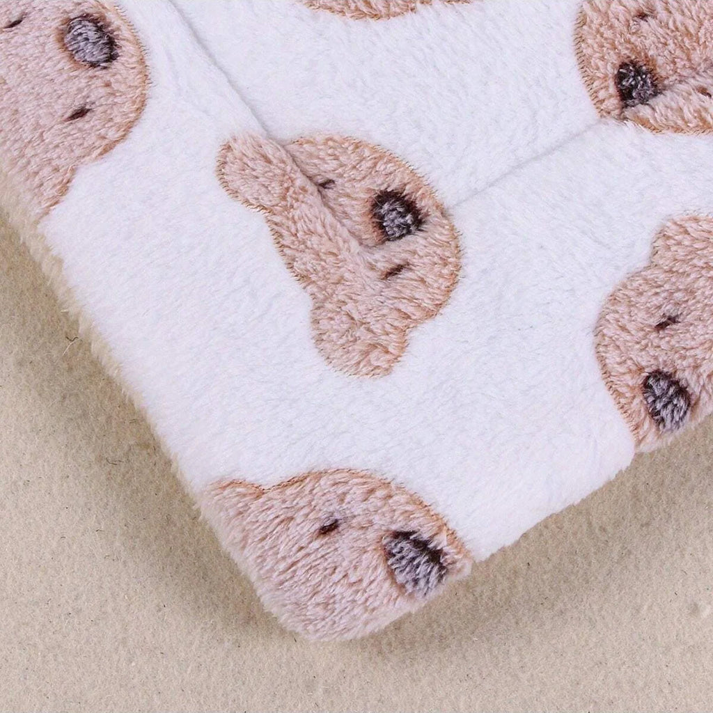 Bear Print Pet Blanket