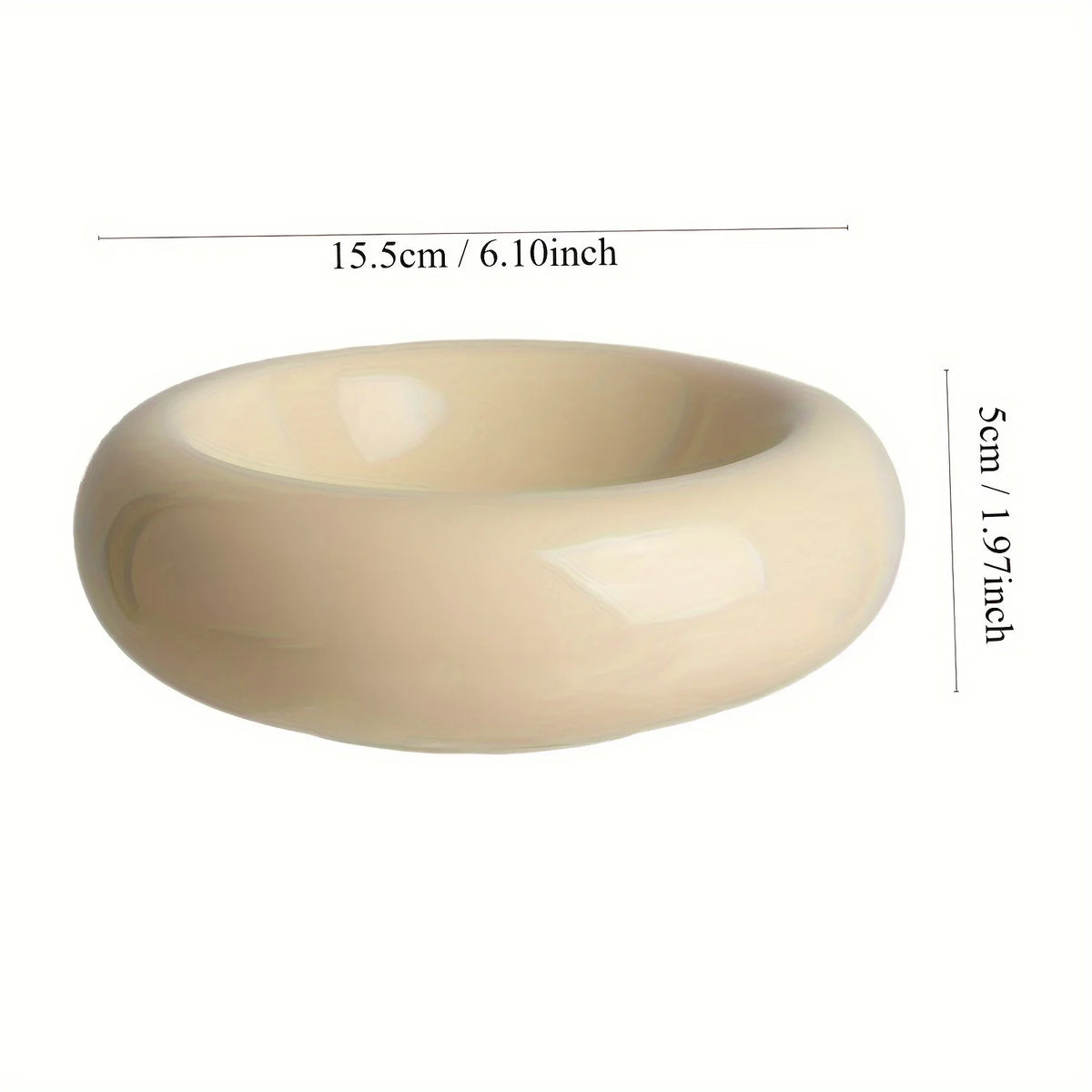 Ceramic Donut Cat Bowl