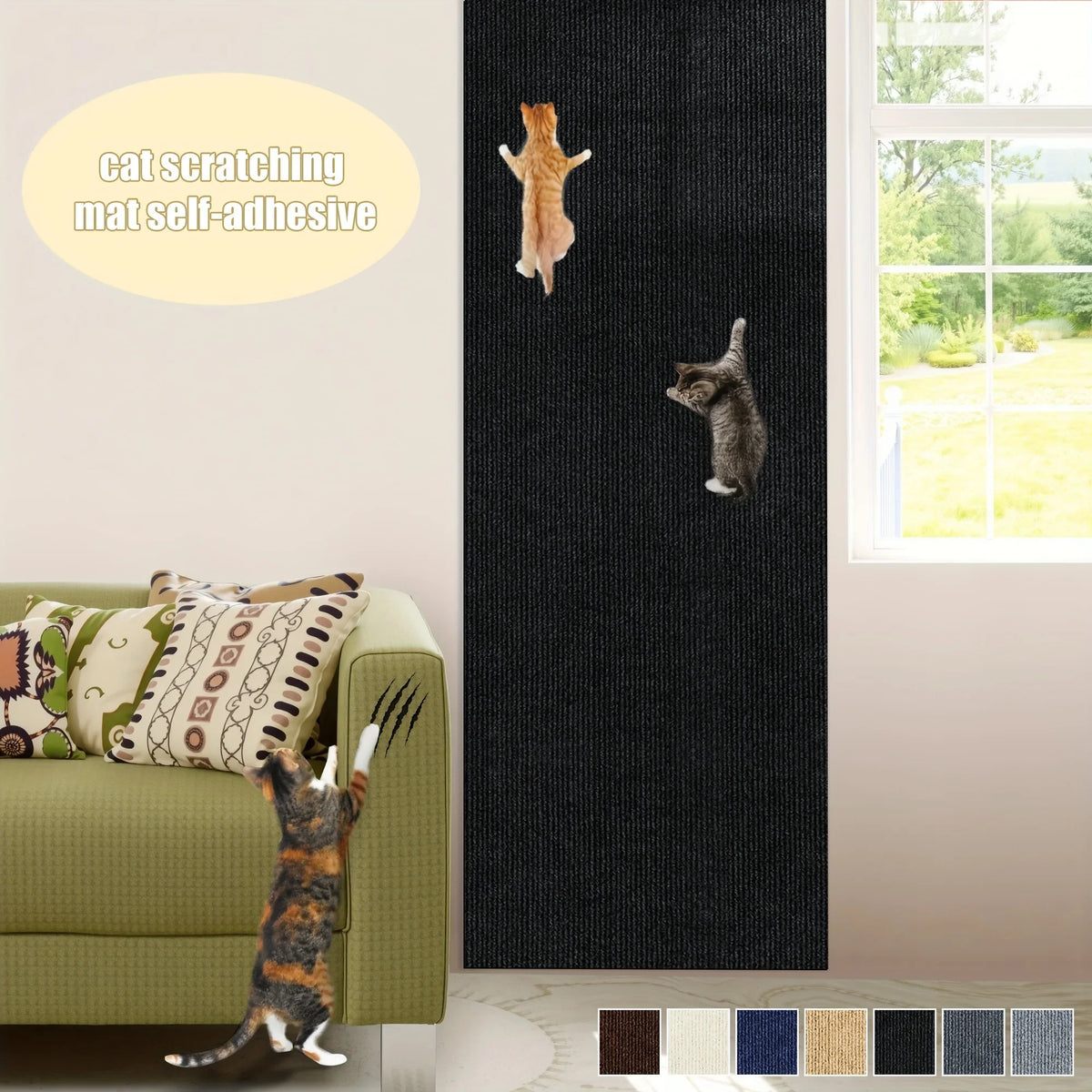 Trimmable Corner & Wall Scratch Mat