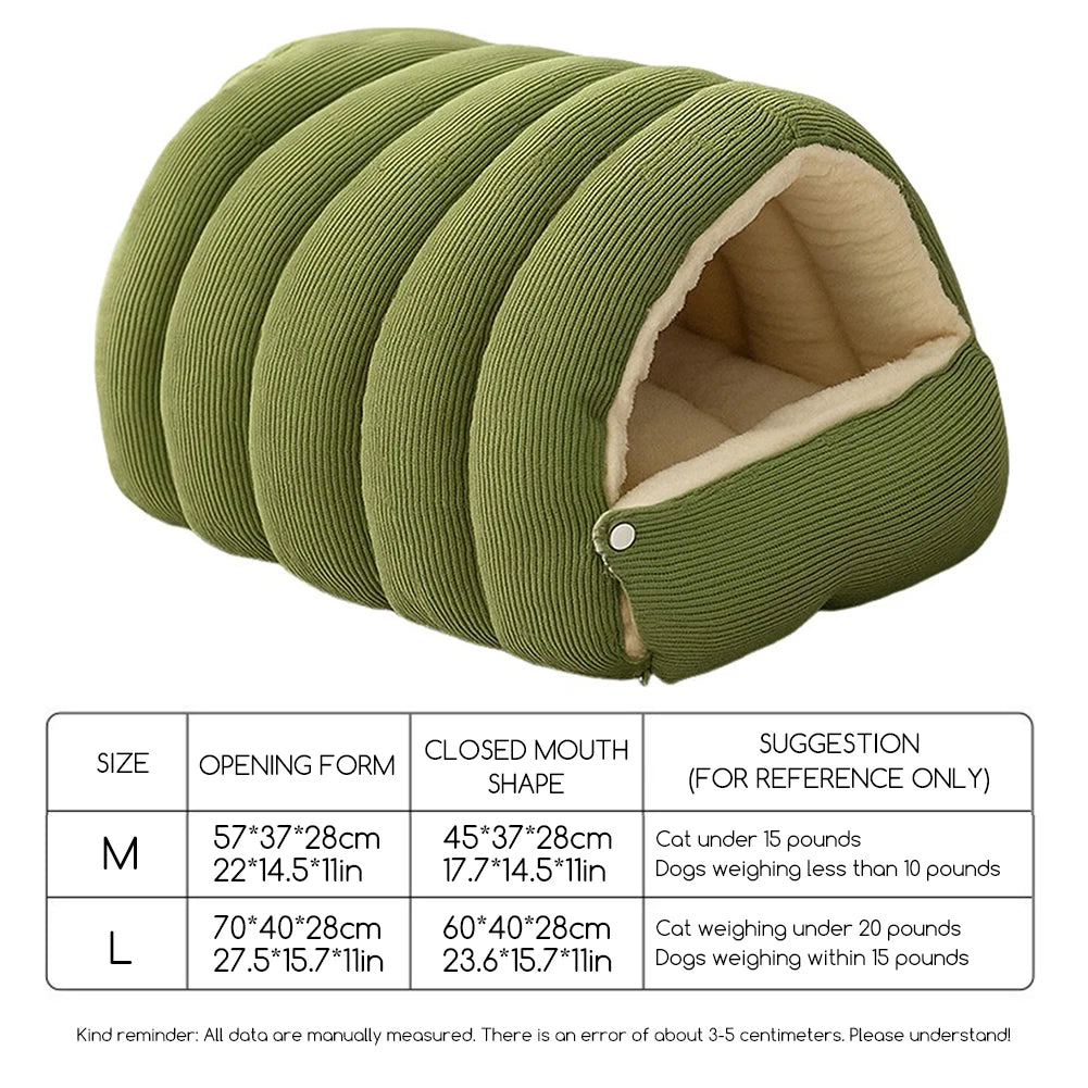 Winter Plush Cat House