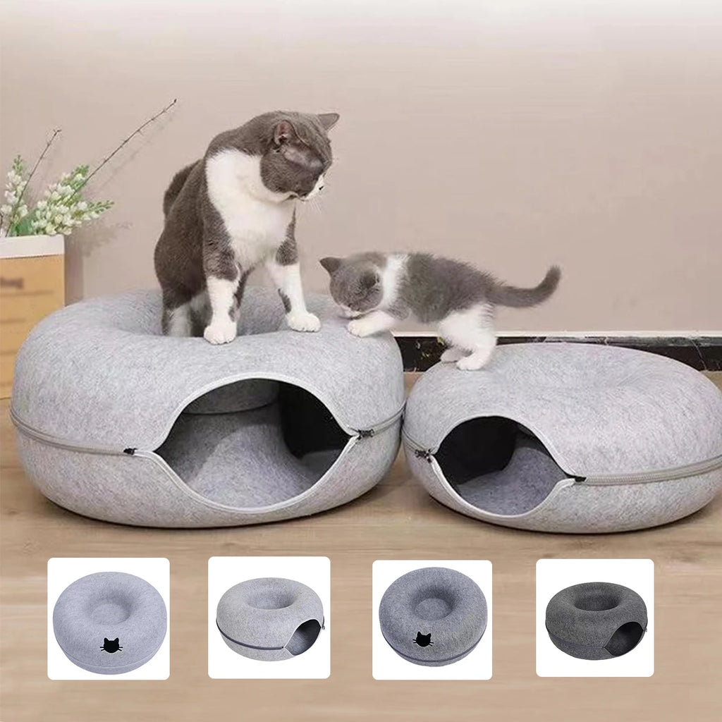 Felt Tunnel Donut Bed