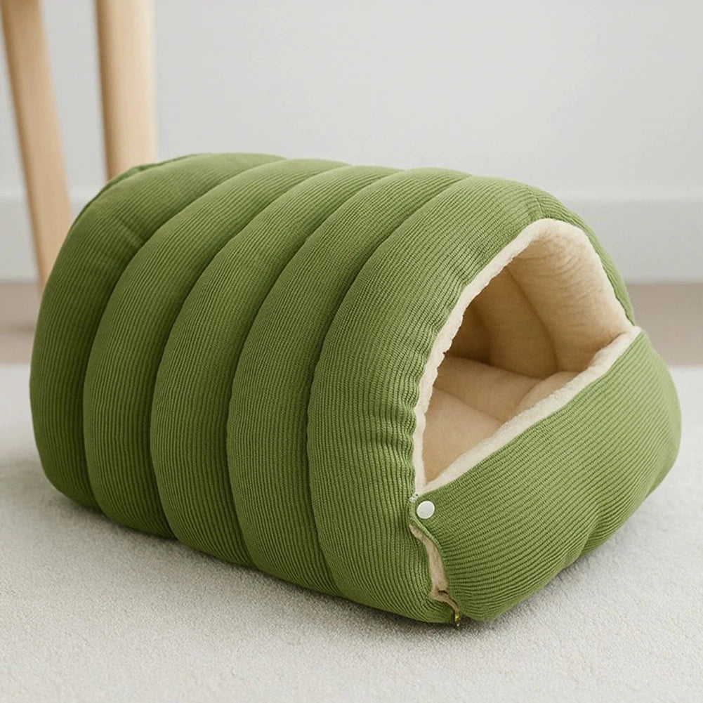 Winter Plush Cat House