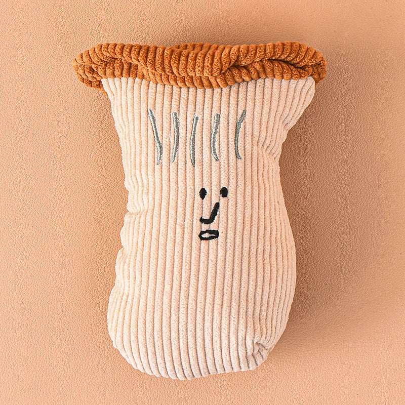 Squeaky Veggie Plush Toy