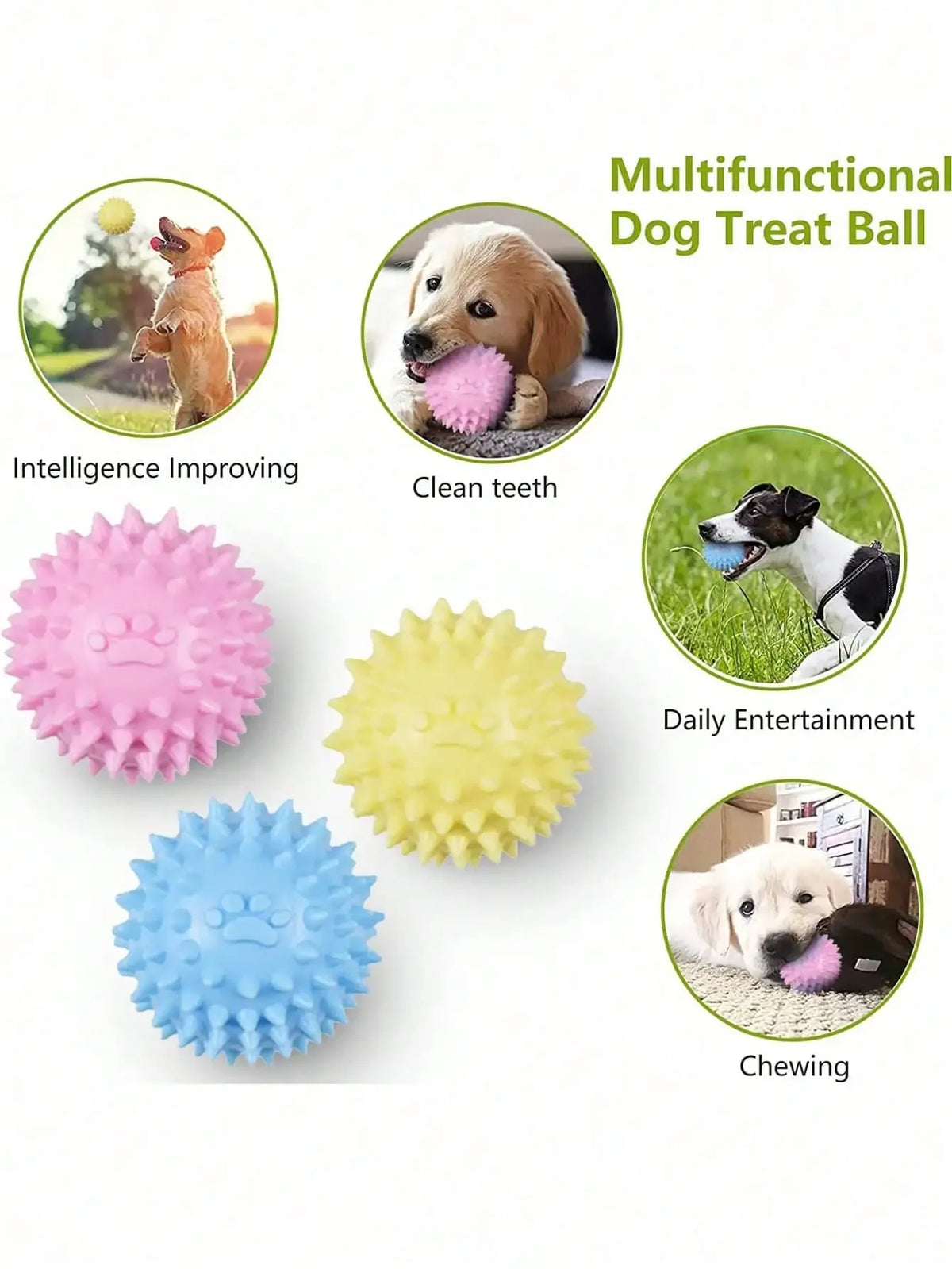 Spiky Bone & Ball Teething Set