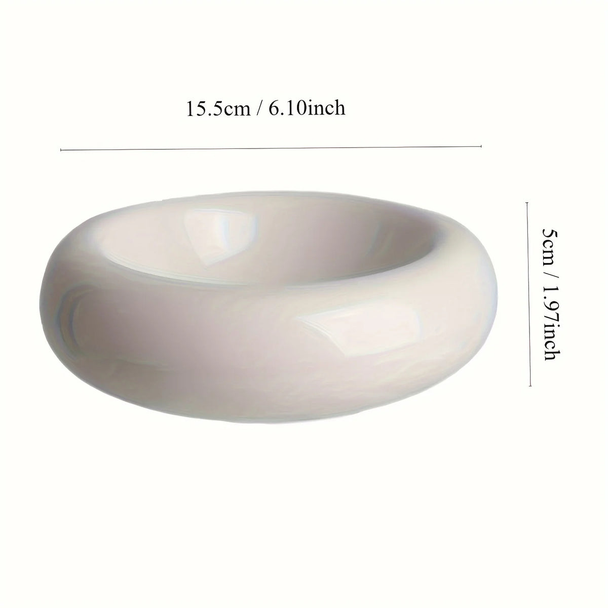 Ceramic Donut Cat Bowl