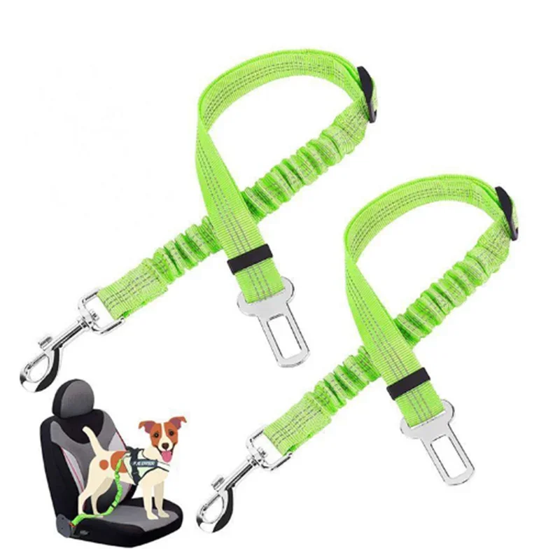 Reflective Car Seat Belt with Bungee