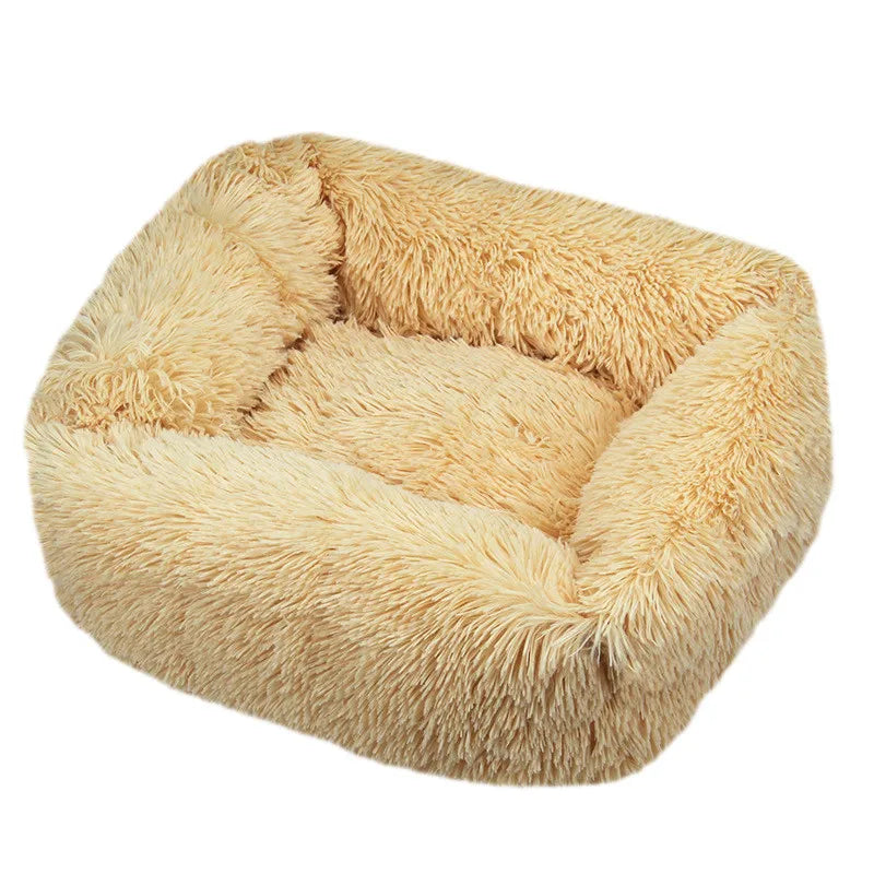 Square Long-Plush Dog Bed