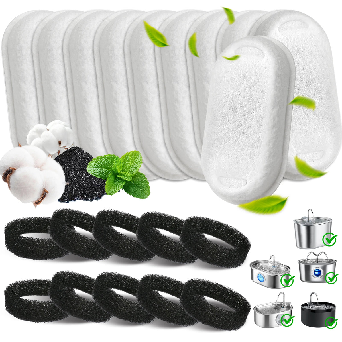 Replacement Fountain Filters (8 or 12)