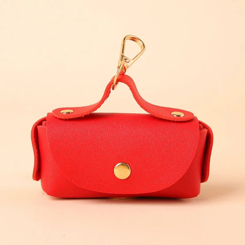 Faux Leather Poo Bag Holder
